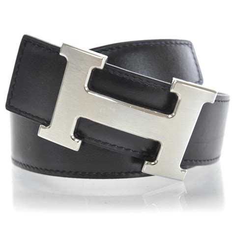 Leather belt Hermès Black size 80 cm in Leather .